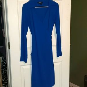 Cobalt Blue Wrap Dress